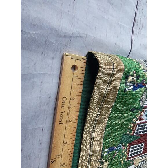 Nautical Harbor Coastal Village Themed Tapestry Table Runner 72 X 12 - Picture 7 of 8